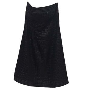Trina Turk Black Strapless Cocktail Party Dress Womens Size 8 Quilted